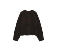 Vero Moda Relaxed Fit Strickjacke mit Woll-Anteil Modell 'CARMEN' in Schoko, Größe S