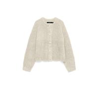Vero Moda Relaxed Fit Strickjacke mit Woll-Anteil Modell 'CARMEN' in Ecru, Größe XL