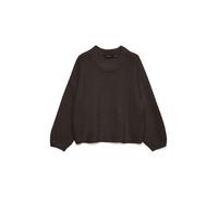 VERO MODA - VMCARMEN LS O-NECK PULLOVER Chocolate Torte - Gr. - XS