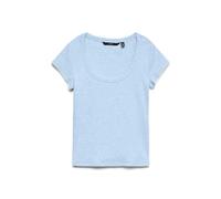 Kurzarmshirt VERO MODA "VMCHLOE CS SHORT U-NECK NOOS", Herren, Gr. XS, ice water, Jersey, Obermaterial: 95% Baumwolle, 5% Elasthan, unifarben, normal, tiefer Rundhals, Shirts Kurzarmshirt, Baumwollmis
