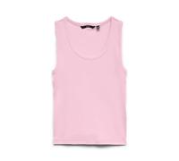 Tanktop VERO MODA "VMCHLOE SL SHORT TANK TOP NOOS", Damen, Gr. XL, pink, a, boo, Jersey, Obermaterial: 95% Baumwolle, 5% Elasthan, unifarben, relaxed fit normal, tiefer Rundhals, Tops Tanktop, Baumwol