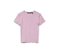 Kurzarmshirt VERO MODA "VMCHLOE SS SHORT TOP JRS NOOS", Damen, Gr. L, rosa (roseate spoonbill), Feinripp, Obermaterial: 95% Baumwolle, 5% Elasthan, unifarben, figurbetont taillenlang, Rundhals, Shirts