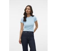VERO MODA Damen VMCHLOE SS Short TOP GA JRS NOOS T-Shirt, Cool Blue, Large