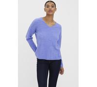 Vero Moda "VMCREWLEFILE LS V-NECK BLOUSE NOOS" (65882739-L) jacaranda melange