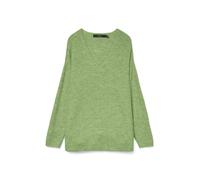 Vero Moda Strickpullover VMCREWLEFILE LS V-Neck Blouse Noos meliert regular fit hüftlang Damen L