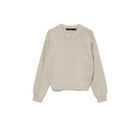 VERO MODA - VMDAISY EMB LS O-NECK PULLOVER BOO Oatmeal - Gr. - XS