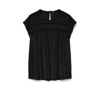 VERO MODA Damen VMDEBBIE Pleat S/L Top GA NOOS T-Shirt, Snow White, XS