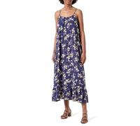 VERO MODA Damen VMEASY Joy 7/8 Strap Dress WVN GA Sommerkleid, Blau, X-Small