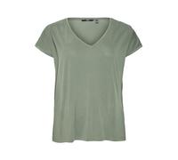 Veromoda Curve Vmfilli Ss V-neck Tee Ga Noos Curve für Damen - M