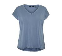 VERO Moda Vmfilli SS V-Neck Tee Ga Curve Top für Damen