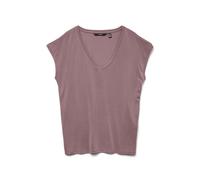 V-Shirt VERO MODA "VMFILLI SS V-NECK TEE GA NOOS", Damen, Gr. M, rosa (nostalgia rose), Jersey, Obermaterial: 70% Modal (TENCEL™), 30% Polyester, unifarben, relaxed fit normal, V-Ausschnitt, Shirts, M