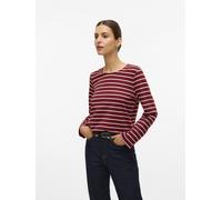 VERO MODA - VMFILUKKA L/S O-NECK TOP JRS BTQ GA syrah - Gr. - XL