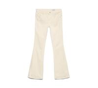 Vero Moda Jeans VMFLASH MR Flared – Damen, Ecru, Größe M (38), Länge 30, 91% Baumwolle
