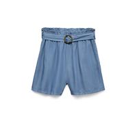 VERO MODA - VMFLEUR HW PAPERBAG BELT TENCEL SHORTS Medium Blue Denim - Gr. - L