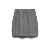 VERO MODA - VMFORTUNEALLISON HW SHORT SKIRT GA NOOS medium grey melange - Gr. - S