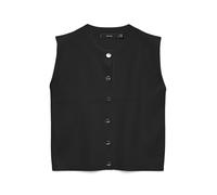 VERO MODA - VMGOLD SL O-NECK BUTTON VEST BOO Black - Gr. - S