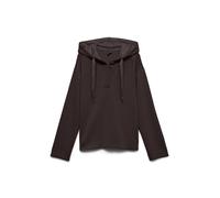 VERO MODA - VMHALI LS BUTTON HOODIE JRS Chocolate Torte - Gr. - L