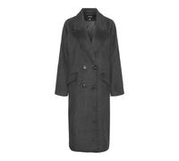 Vero Moda Relaxed Fit Wollmantel mit doppelreihiger Knopfleiste Modell 'HARPER' in Dunkelgrau, Größe L