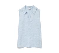 VERO MODA - VMHARPER SL COLLAR SHORT TENCEL TOP GA Light Blue Denim - Gr. - M