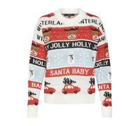 VERO MODA - VMHOLLY JOLLYFLAKES LS O-NECK PULL.XMAS birch - Gr. - XS