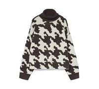 VERO MODA - VMHURLEY LS HIGHNECK HOUNDSTOOTH PULL. Chocolate Torte - Gr. - XL
