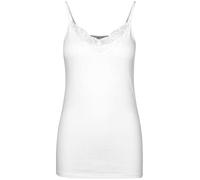 Vero Moda Spitzentop VMINGE Lace Singlet Regular Fit Weiß XS