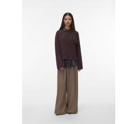 Vero Moda - VMINGRID LS O-NECK PULLOVER Winetasting - Gr. - XS
