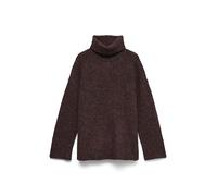 Vero Moda Loose Fit Rollkragenpullover mit Woll-Anteil Modell 'INGRID' in Bordeaux Melange, Größe S