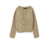 Vero Moda - VMINGRID LS V-NECK CARDIGAN BOO silver mink - Gr. - S