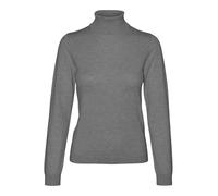 VERO MODA Damen VMIRIS LS Rollneck Pullover GA NOOS Strickpullover, Medium Grey Melange, L