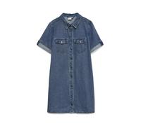 VERO MODA - VMJENNIE SS SHORT DENIM DRESS GA NOOS Medium Blue Denim - Gr. - L