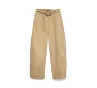 VERO MODA VMKAITLIN HR WIDE COLORED BARREL JEANS, beige, 26W x 30L