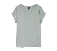VERO MODA - VMLAVA GLITTER SS TOP STRIPE GA JRS NOOS gray mist - Gr. - M