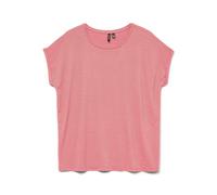 VERO MODA - VMLAVA GLITTER SS TOP STRIPE LX JRS NOOS Coral Paradise - Gr. - XL