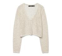 VERO MODA Vmleilani Mesh Ls V-Neck Short Cardigan