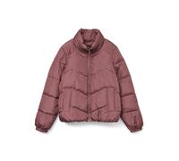 Steppjacke VERO MODA "VMLIGARIO SHORT JACKET BOO", Damen, Gr. XS, bunt (rose braun), Web, Steppware, Obermaterial: 100% Polyester, unifarben, modisch, regular fit, Langarm elastischer Bund, Jacken (65