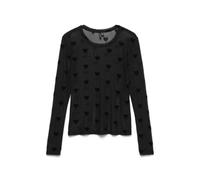 VERO MODA - VMLOVA LS MESH TOP JRS NOOS Black - Gr. - M