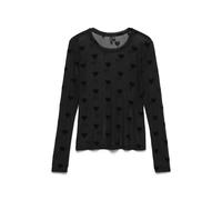 VERO MODA - VMLOVA LS MESH TOP JRS NOOS Black - Gr. - XS