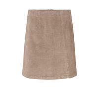 Minirock VERO MODA "VMLULA NELLY HR SHORT CRDRY SKIRT NOOS", Damen, Gr. M (38), silber (silber mink), Cord, Obermaterial: 98% Baumwolle, 2% Elasthan, unifarben, kurz, Röcke Minirock (69716568-M) silbe