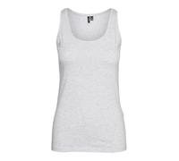 VERO MODA Damen VMLULU Long Tank TOP JRS GA NOOS Tanktop, Super Light Grey Melange, M