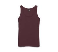 Tanktop VERO MODA "VMLULU LONG TANK TOP JRS GA NOOS", Damen, Gr. XL, lila (tawny port), Jersey, Obermaterial: 95% Baumwolle, 5% Elasthan, unifarben, regular fit normal, Rundhals, Tops Tanktop, Baumwol