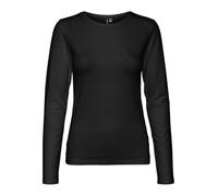 VERO MODA Damen VMLULU LS O-Neck TOP JRS GA NOOS Langarmshirt, Black, X-Large