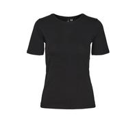 Kurzarmshirt VERO MODA "VMLULU SS TOP JRS GA NOOS", Damen, Gr. S, schwarz, Jersey, Obermaterial: 95% Baumwolle, 5% Elasthan, unifarben, normal, Rundhals, Shirts (81999157-S) schwarz