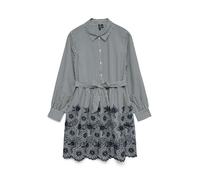 VERO MODA - VMMARY LS SHORT EMB DRESS WVN GA Cloud Dancer - Gr. - L