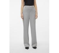 VERO MODA - VMMAYA MW STRAIGHT SOLID PANT NOOS light grey melange - Gr. - XS/34
