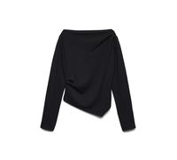 VERO MODA - VMMILLE LS BOATNECK SHORT TOP JRS NOOS Black - Gr. - S