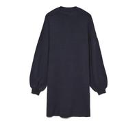 Strickkleid VERO MODA "VMNANCY LS FUNNELNECK DRESS GA NOOS", Damen, Gr. XS, N-Gr, blau (navy blazer), Feinstrick, Obermaterial: 52% Viskose, 28% Polyester, 20% Nylon, unifarben, loose fit, Rippbündche