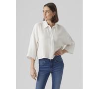 VERO MODA - VMNATALI CROP SHIRT WVN NOOS Snow White - Gr. - S
