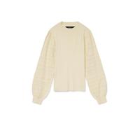 Vero Moda Strickpullover VMNEWLIMONE LS HIGHNECK – Damen M, birch, 52% Viskose/28% Polyester/20% Nylon