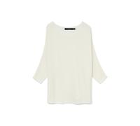Vero Moda Pullover Nora VMNORA 3/4-Arm U-Boot-Ausschnitt Rippstrick Gr. L weiß
